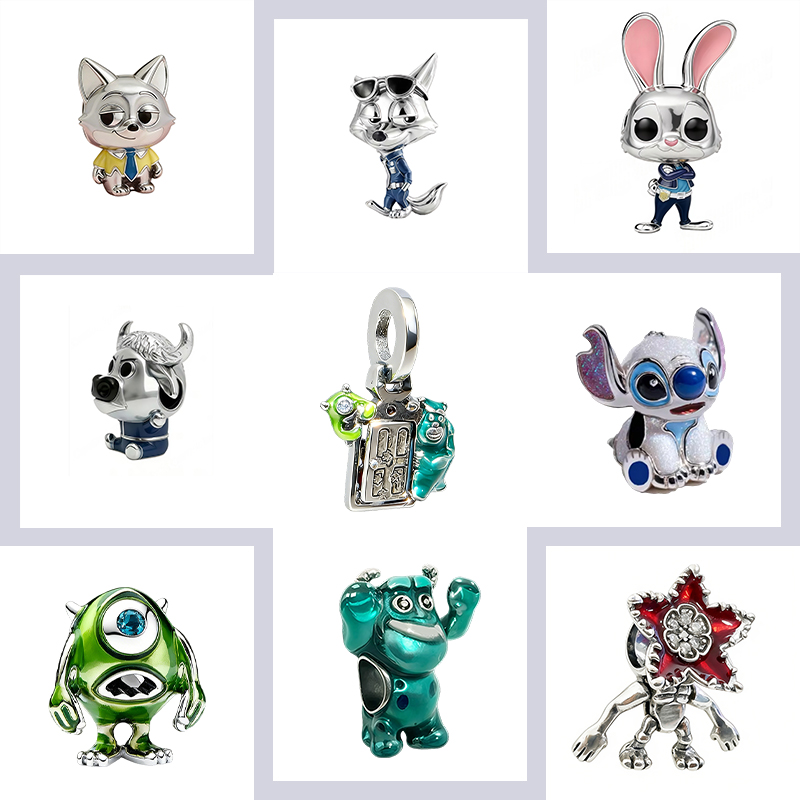 Nick'S Jewelry & Watches Reviews - ลูกปัดชาร์มใหม่ล่าสุด ลายซูโทเปีย นิค&จูดี้ ชาร์ม Pixar ไมค์