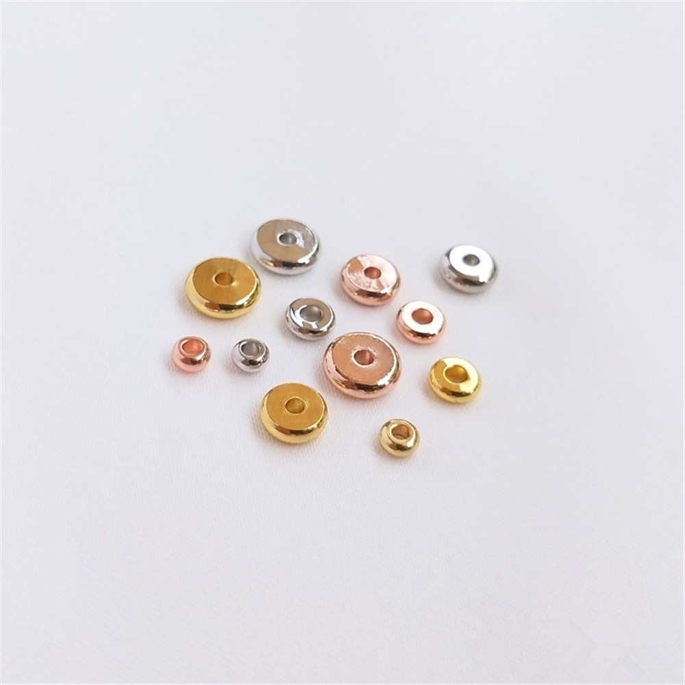 ลูกปัดทองคำแท้ 18K ชุบทองคำขาว - Rose Gold Bracelet บทวิจารณ์และราคา
