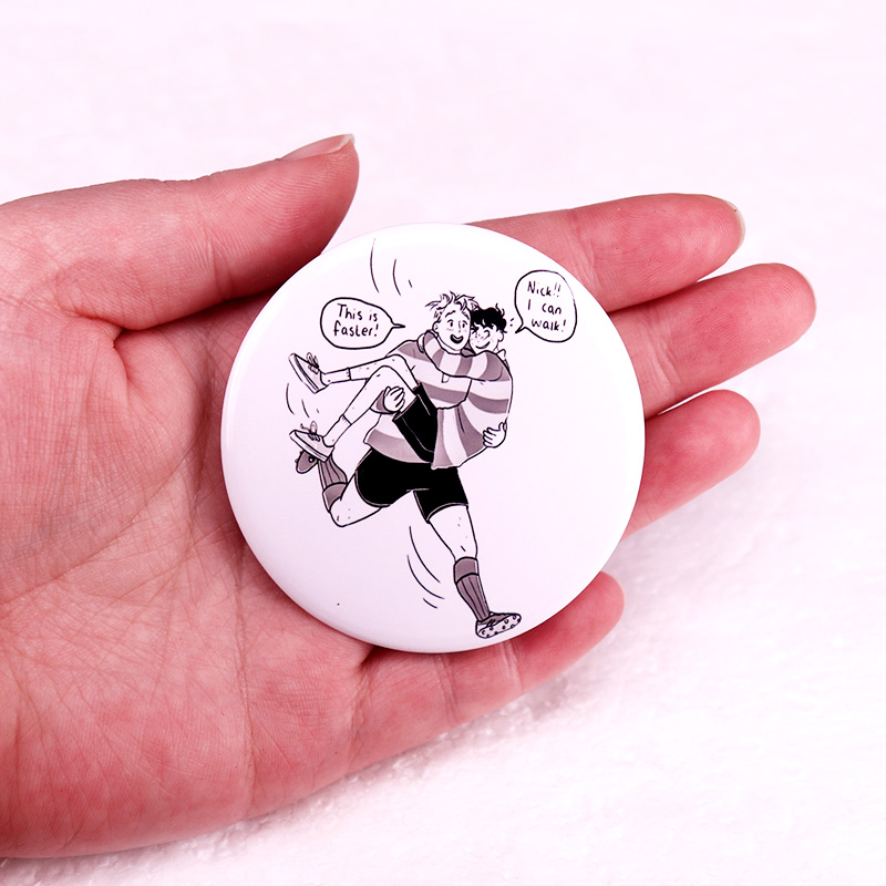 Heartstopper Pinback ปุ่ม Pin  - Nick'S Jewelry & Watches Reviews บทวิจารณ์และราคา