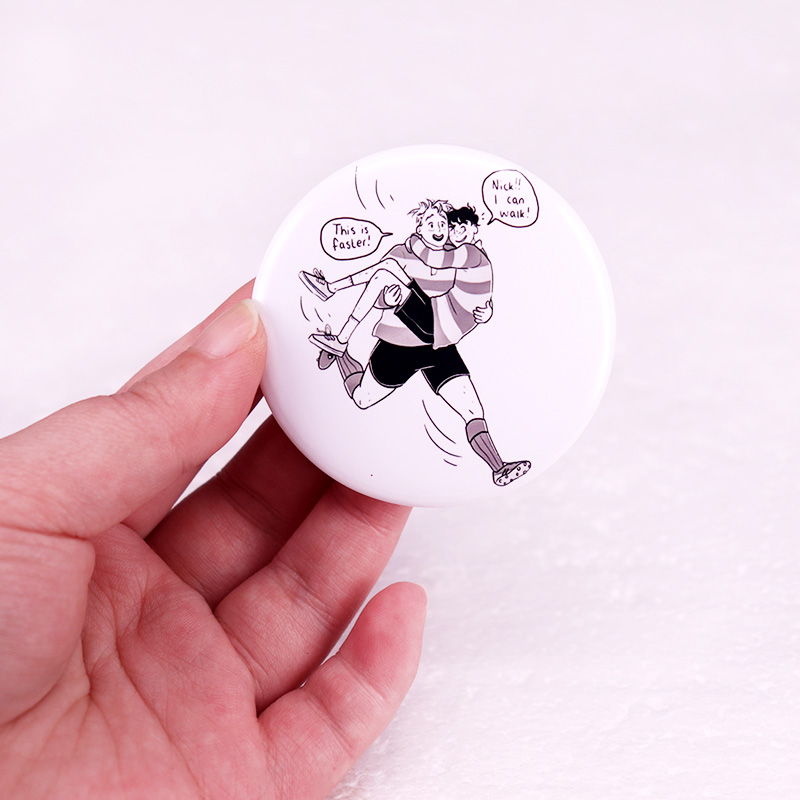 Heartstopper Pinback ปุ่ม Pin  - Nick'S Jewelry & Watches Reviews บทวิจารณ์และราคา
