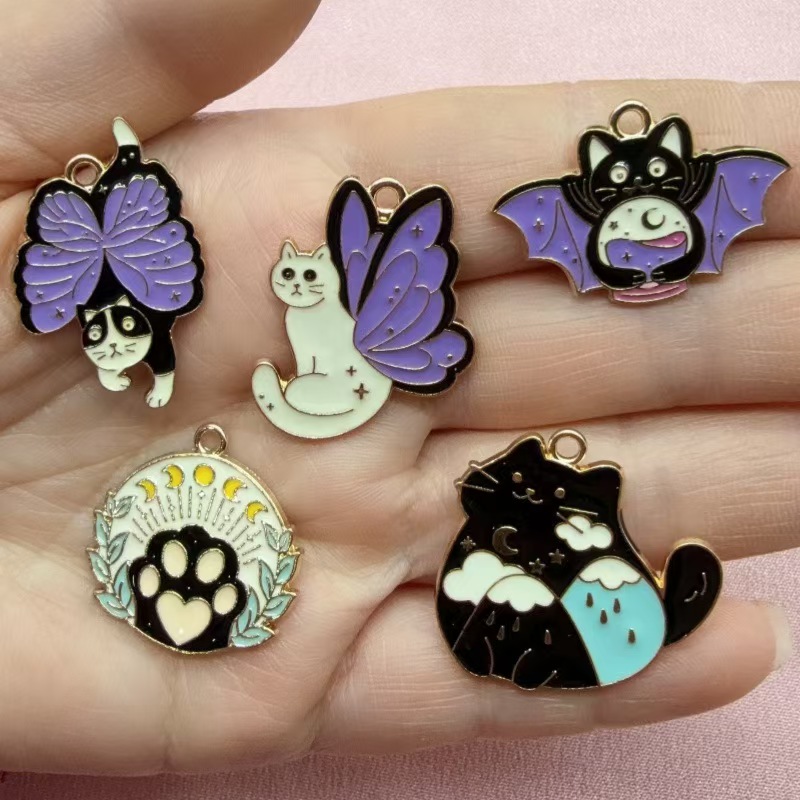 10 ชิ้น จี้รูปผีเสื้อและแมวสไต - Butterfly Pendant Necklace บทวิจารณ์และราคา