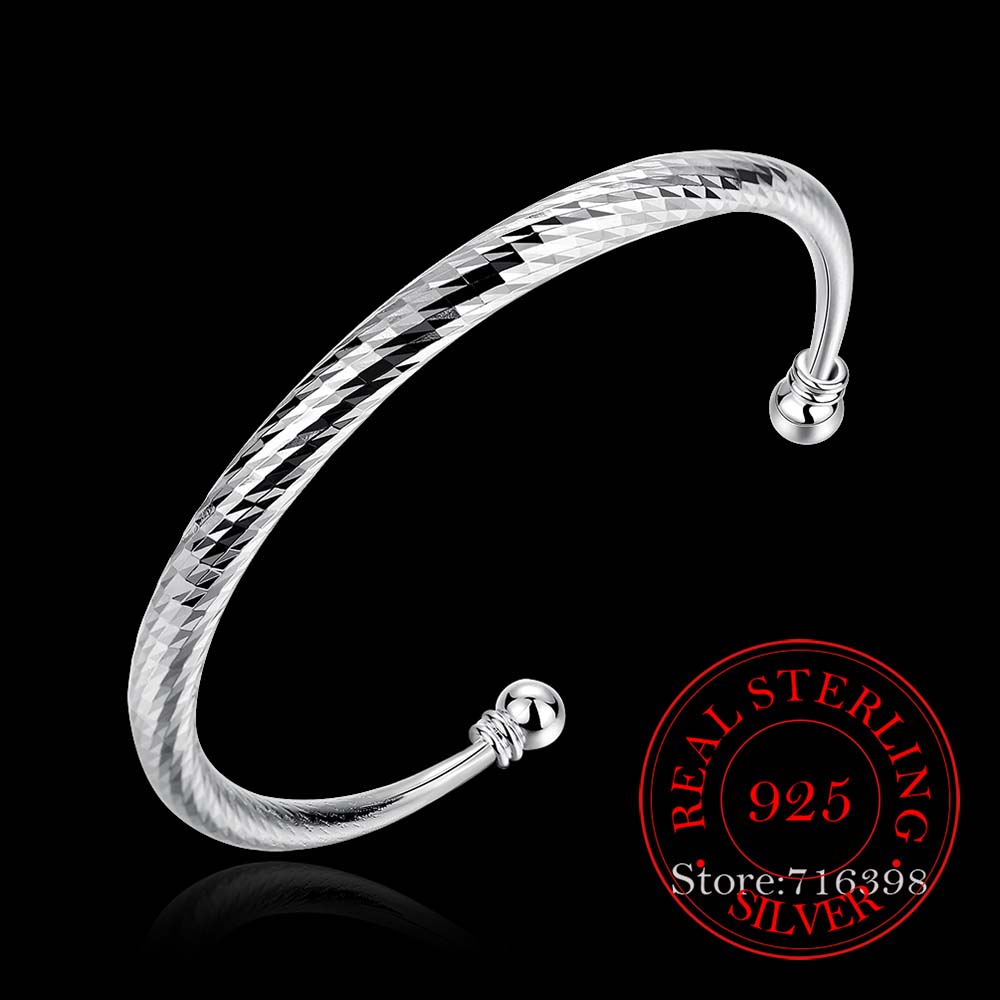 925เงินเปิดสร้อยข้อมือสำหรับผู - Nick'S Jewelry & Watches Reviews บทวิจารณ์และราคา