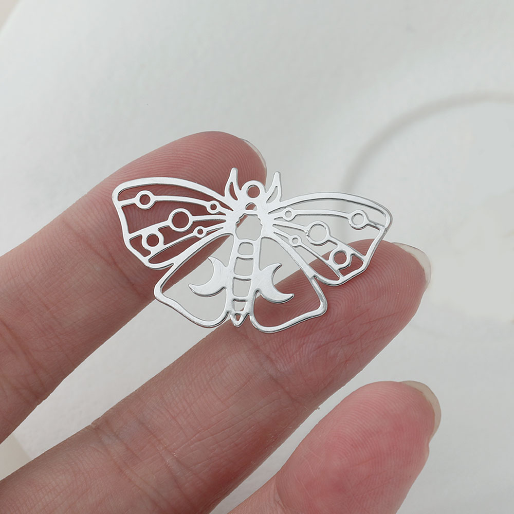 6PCS 14K Gold Plated แผ่นเรียบ - Butterfly Pendant Necklace บทวิจารณ์และราคา