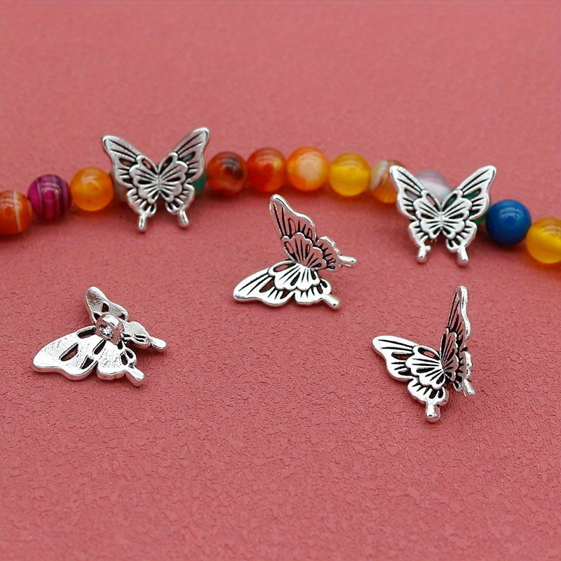 10PCS Silver Butterfly Accesso - Butterfly Pendant Necklace บทวิจารณ์และราคา