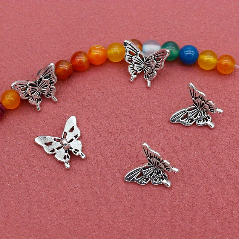 10PCS Silver Butterfly Accesso - Butterfly Pendant Necklace บทวิจารณ์และราคา