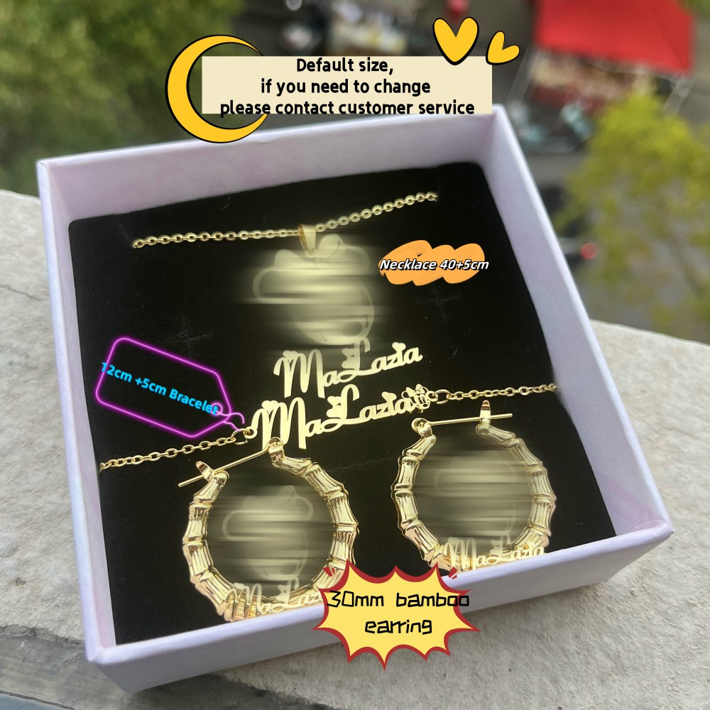 ชุดเครื่องประดับตามสั่งยี่ห้อ  - Engraved Name Necklace บทวิจารณ์และราคา