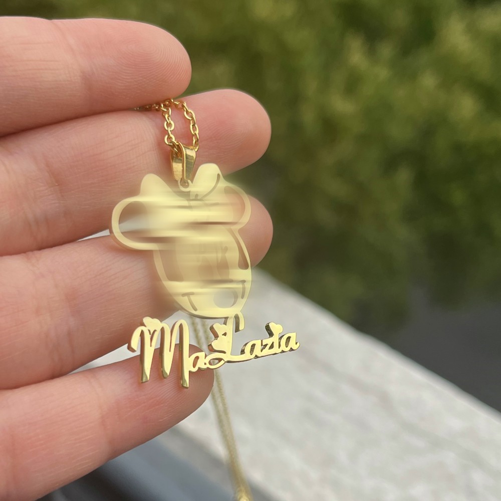 ชุดเครื่องประดับตามสั่งยี่ห้อ  - Engraved Name Necklace บทวิจารณ์และราคา