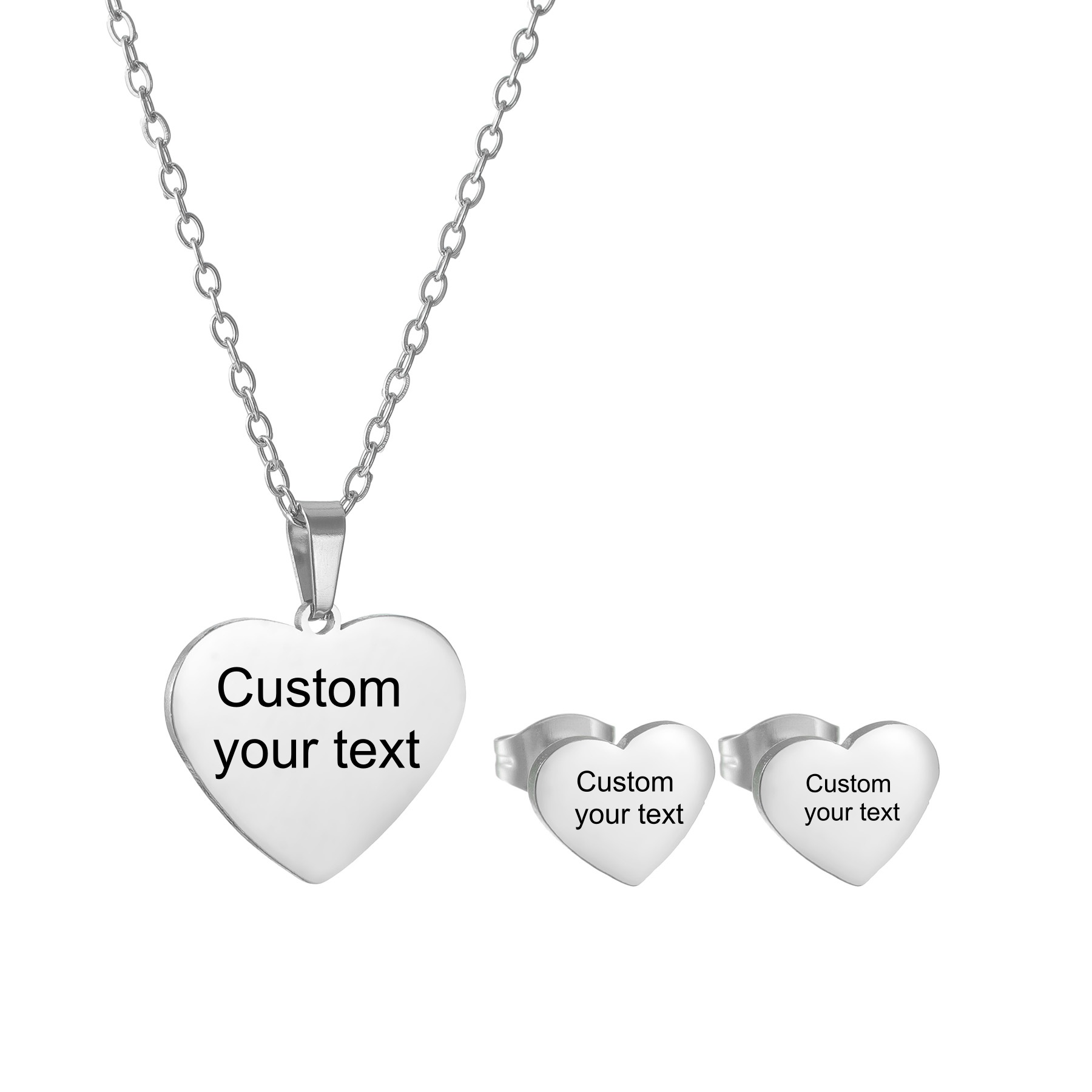 ชุดเครื่องประดับสร้อยคอ ต่างหู - Engraved Name Necklace บทวิจารณ์และราคา