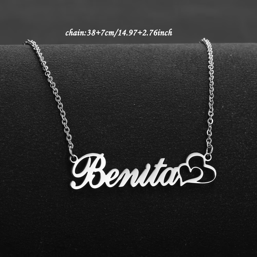 สร้อยคอหัวใจคู่แบบกำหนดเองได้  - Engraved Name Necklace บทวิจารณ์และราคา