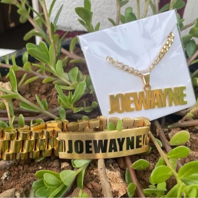 สร้อยคอชื่อผู้ชายกำหนดเองได้ชุ - Engraved Name Necklace บทวิจารณ์และราคา