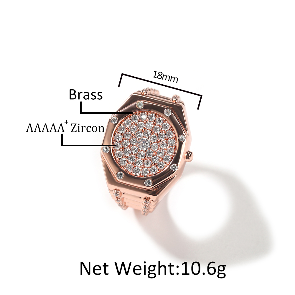 BLING KING เรขาคณิตแปดเหลี่ยมแ - King'S Jewelry Watches บทวิจารณ์และราคา